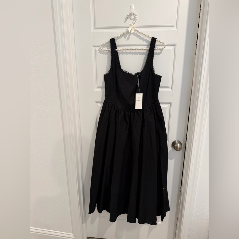 Wayf Black Sleeveless Dress